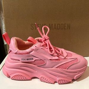 Steve Madden Pink Platform Sneakers